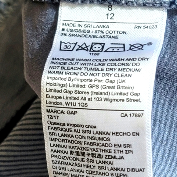 Gap Floral Print Girlfriend Chinos Size 8 - Picture 14 of 16